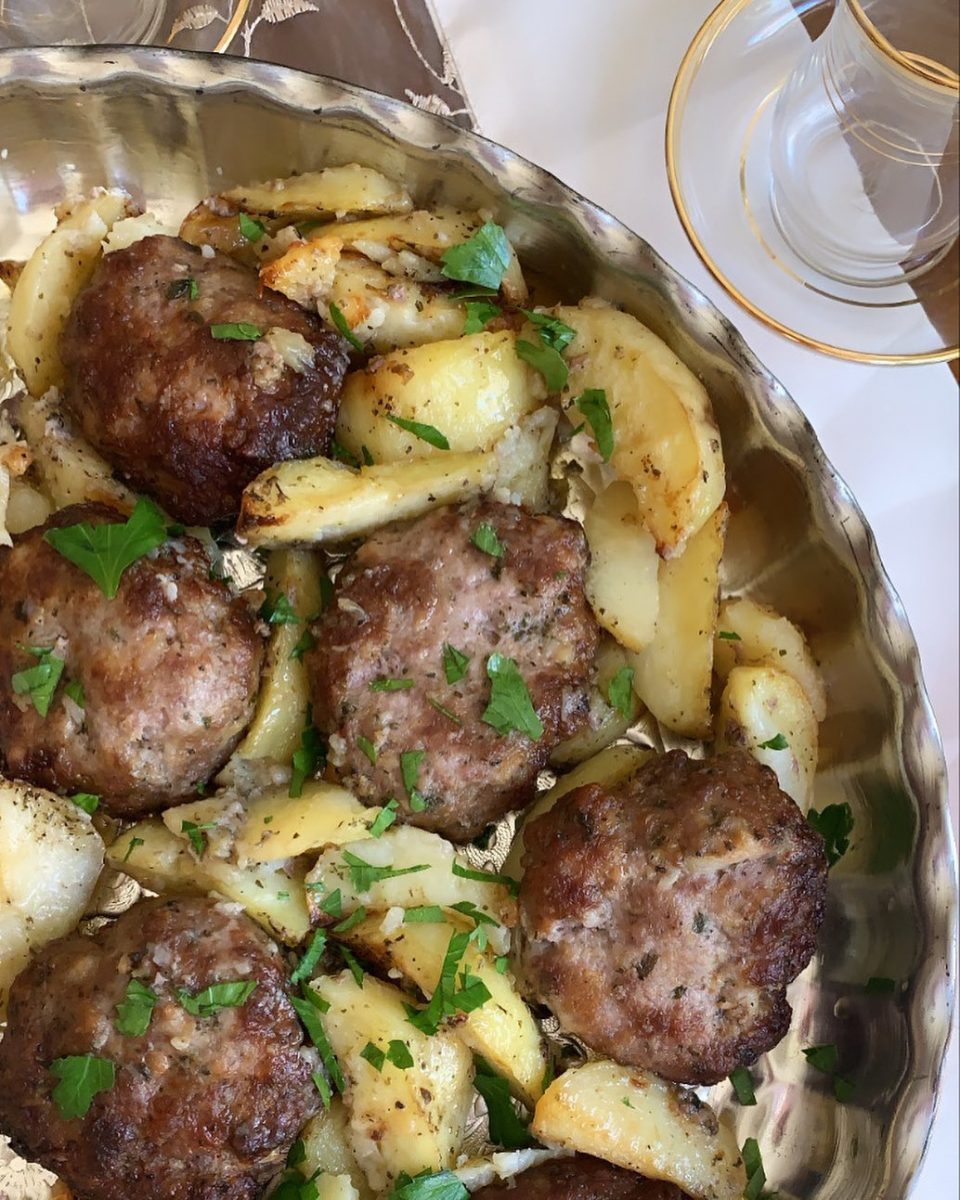 Mama's Biftekia with Lemon Potatoes » Reciprocal Recipes