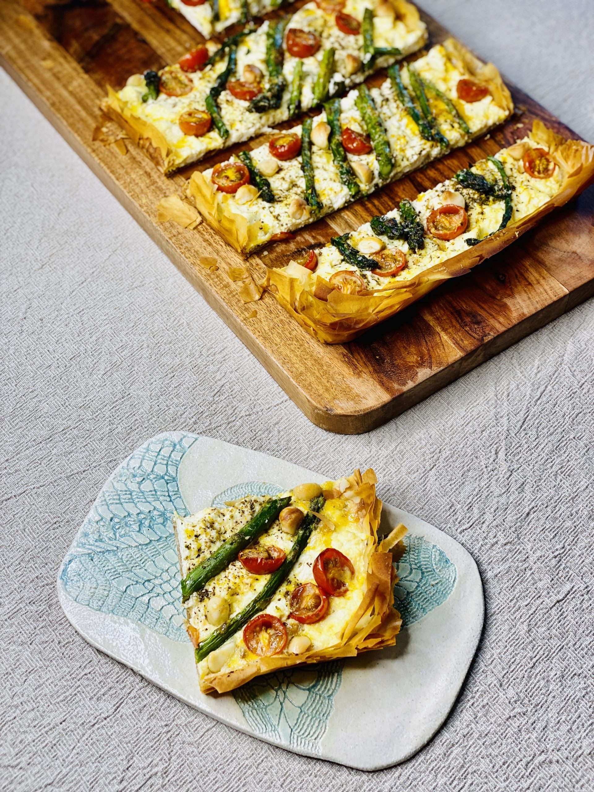Asparagus and Ricotta Filo Tart » Reciprocal Recipes