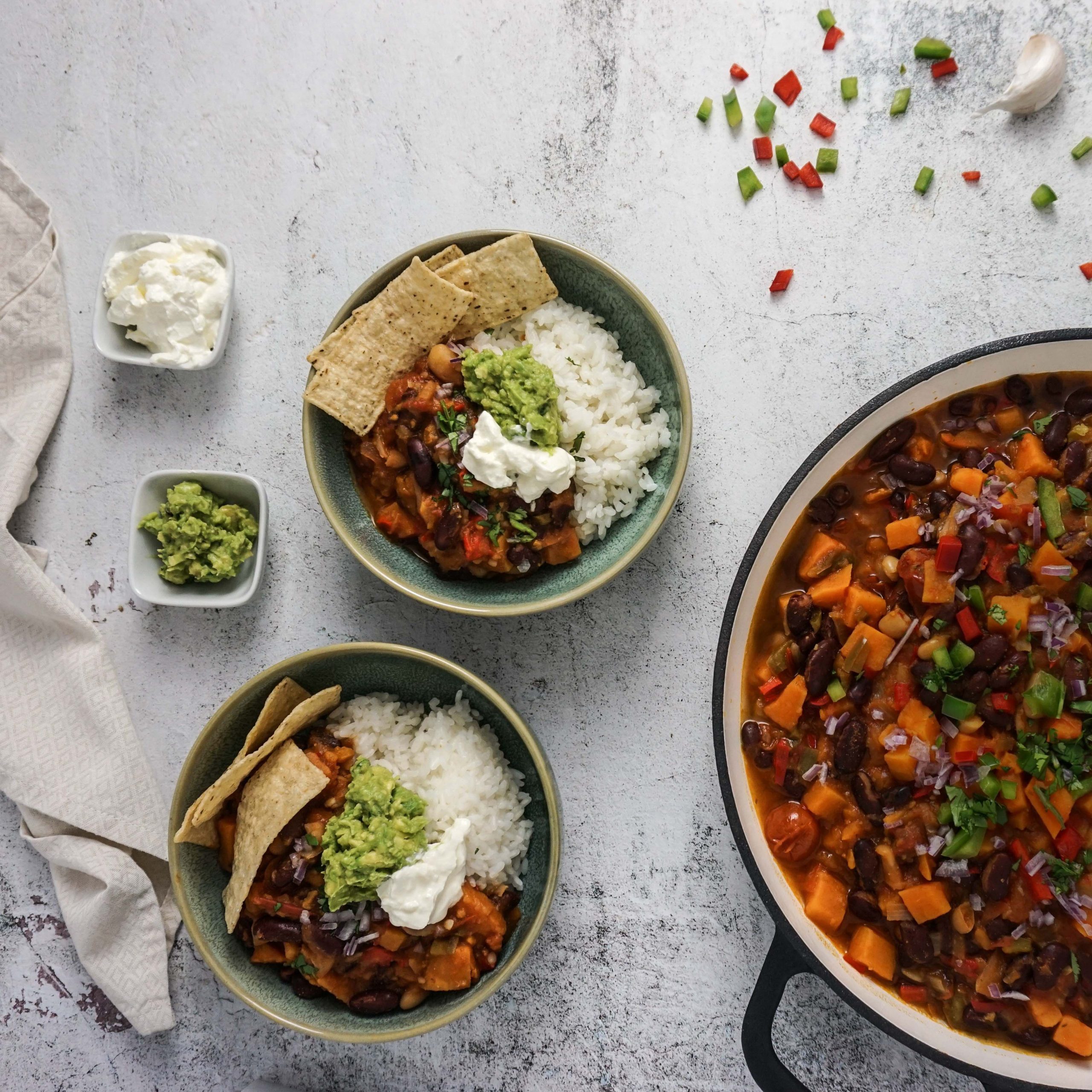 MEAT-FREE CHILLI BOWL » Reciprocal Recipes